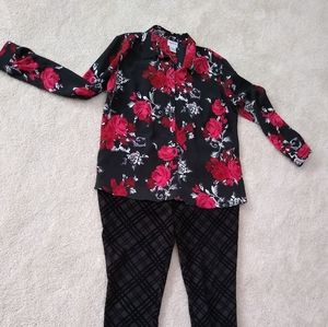 Long Sleeve Retro Blouse